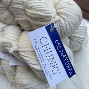 Malabrigo Chunky Natural Wool Yarn bundle 5 skeins merino wool